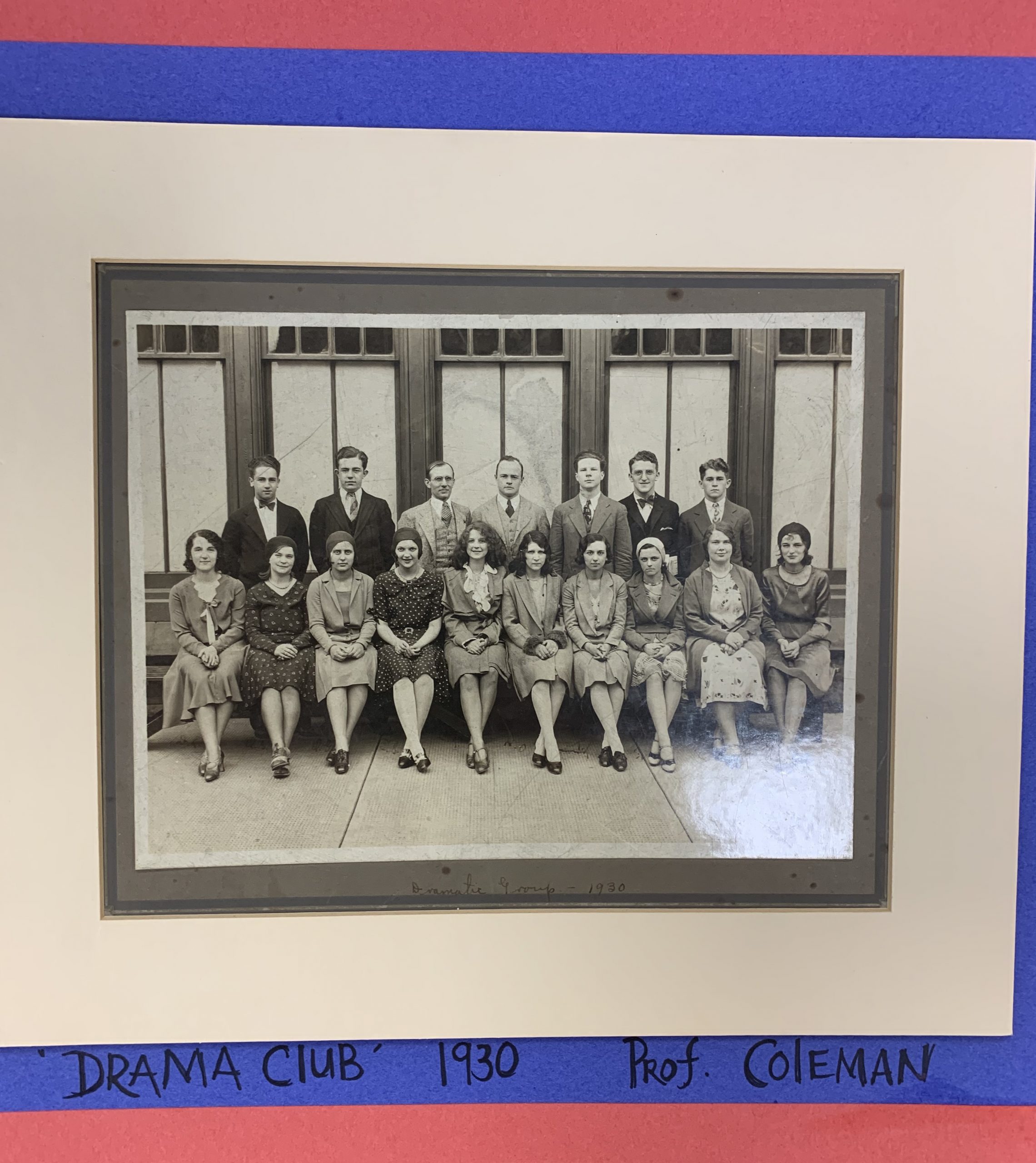 1930 Drama Club Picture- Ben Franklin High School