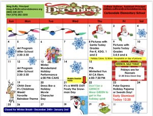 CAES December Calendar