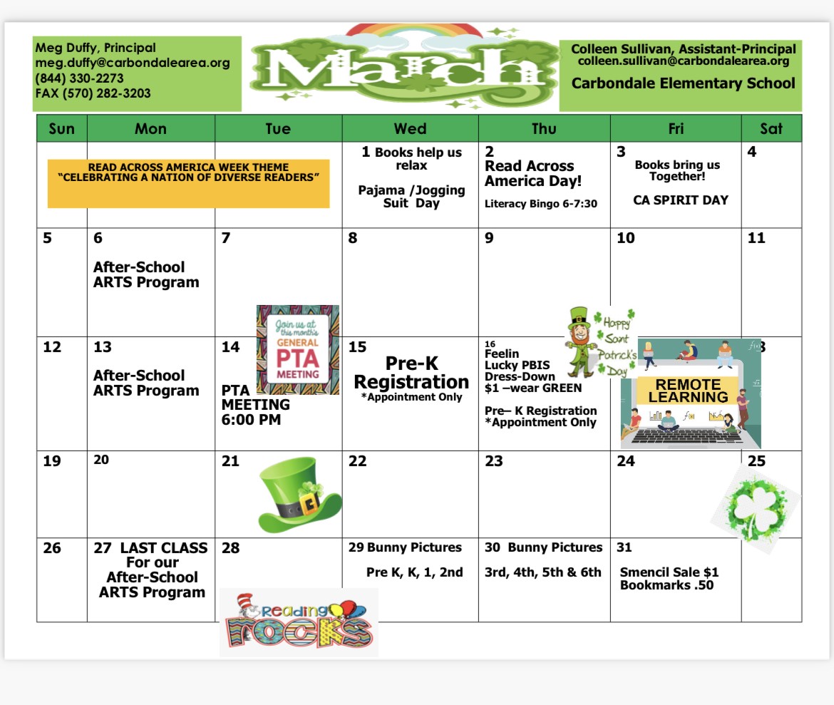 CAES March Calendar