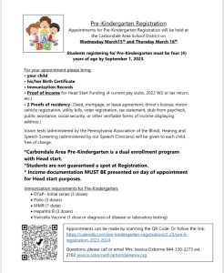 CAES Pre-K Registration for the 2023-2024 School Year