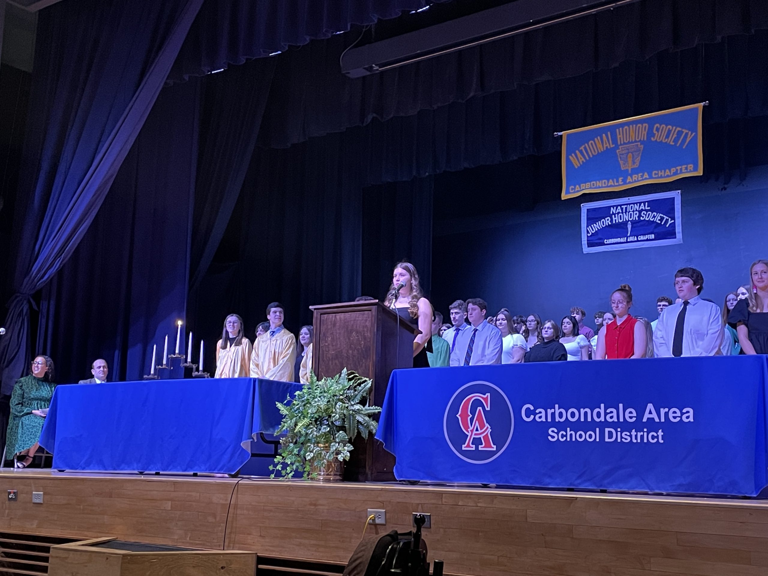 Carbondale Area Recognizes National Honor Society Students at Annual Ceremony