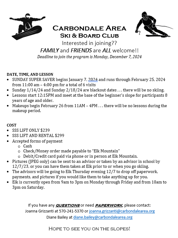 Ski Club Information