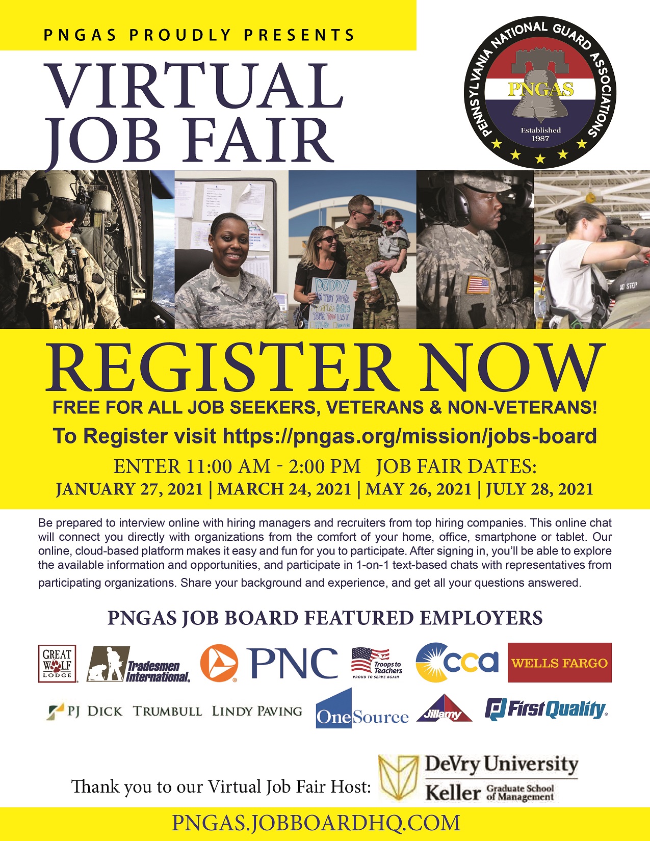 Attention CA Students and Alumni PNGAS Virtual Job Fair Opportunity on